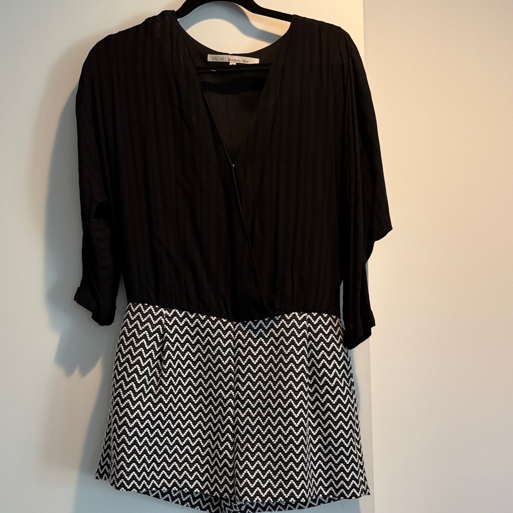 RACHEL Rachel Roy Black and White Women's Romper